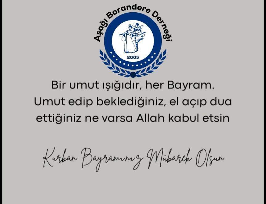 KURBAN BAYRAM MESAJI 